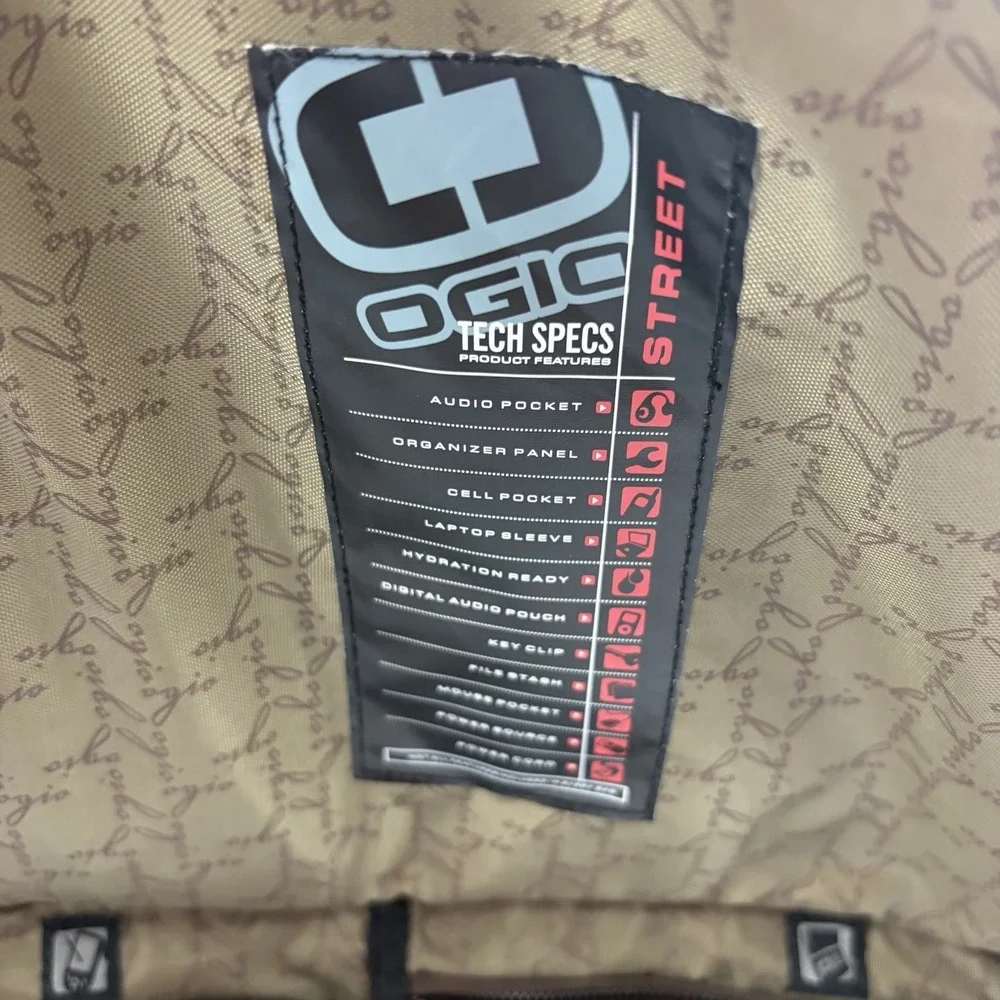 OGIO Street Hip Hop Messenger Laptop Shoulder Bag Brown 15